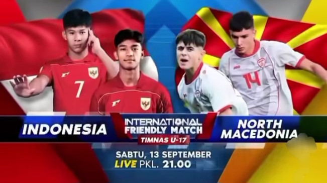 Berikut Jadwal Timnas Indonesia U-17 vs Macedonia Utara Malam Ini: Disiarkan di TV Mana?